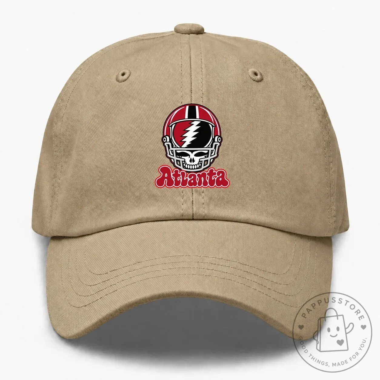 Atlanta Grateful Dead Steal Your Face Football Helmet Embroidered Cap Hat