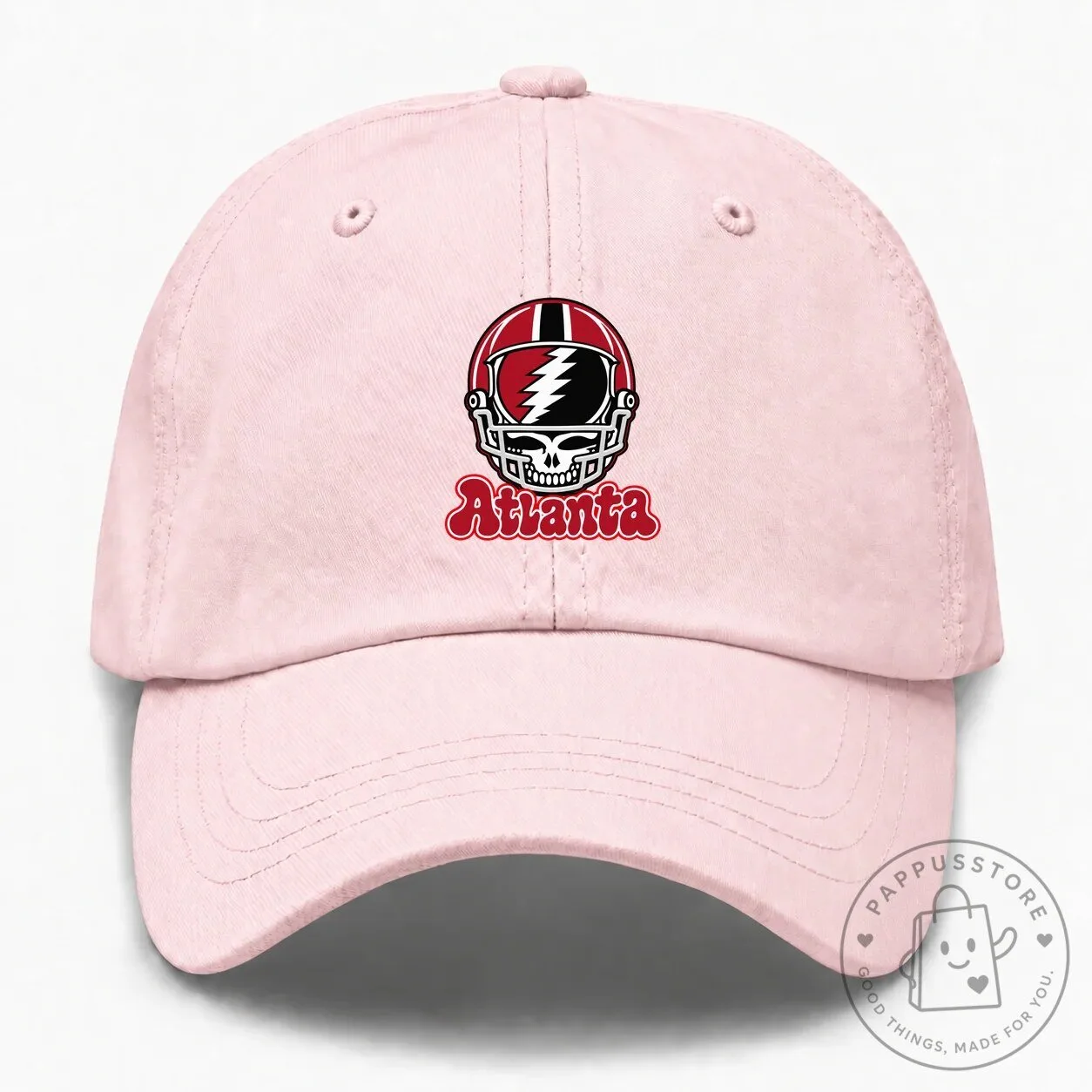 Atlanta Grateful Dead Steal Your Face Football Helmet Embroidered Cap Hat 9 Atlanta Grateful Dead Steal Your Face Football Helmet Embroidered Cap Hat