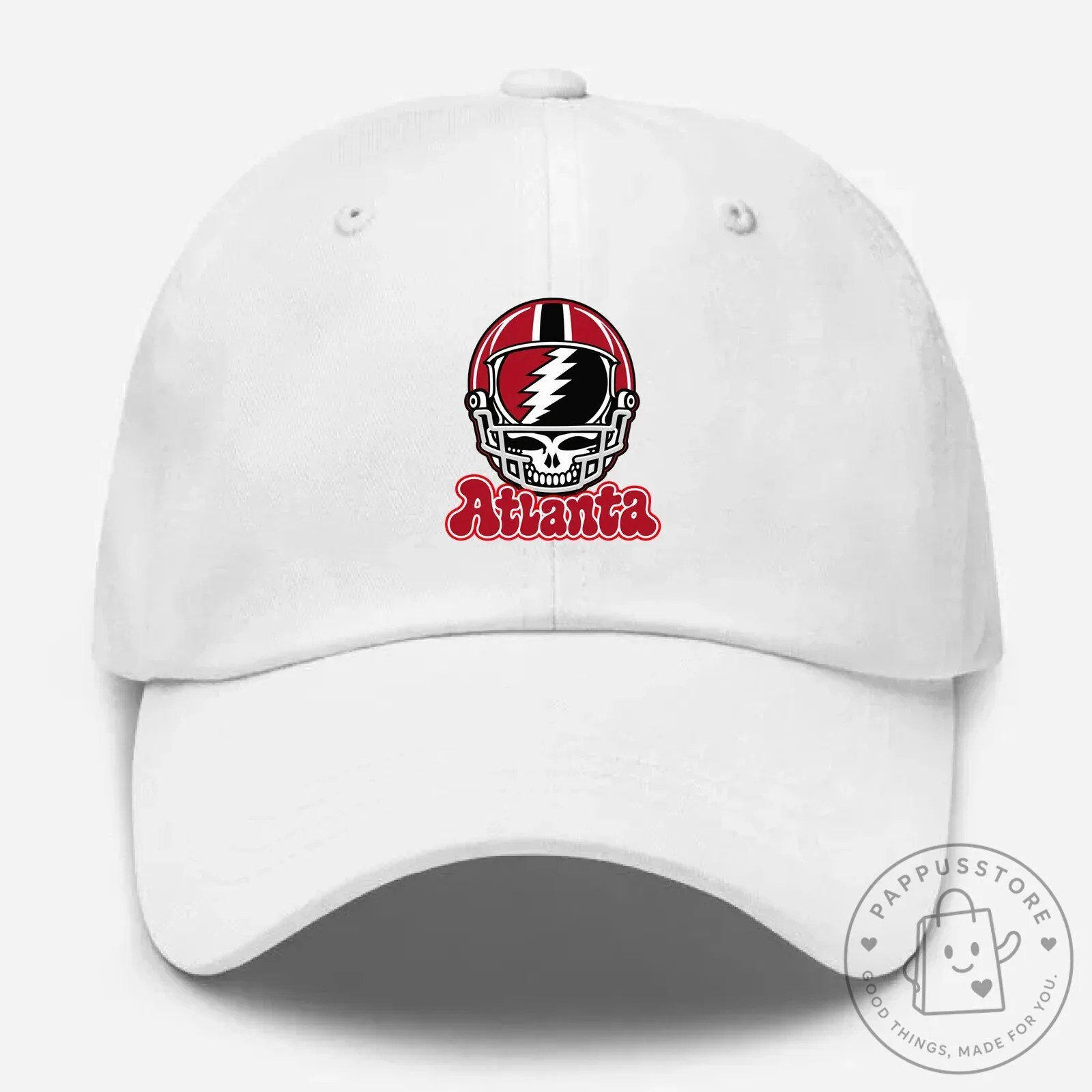 Atlanta Grateful Dead Steal Your Face Football Helmet Embroidered Cap Hat 11 Atlanta Grateful Dead Steal Your Face Football Helmet Embroidered Cap Hat