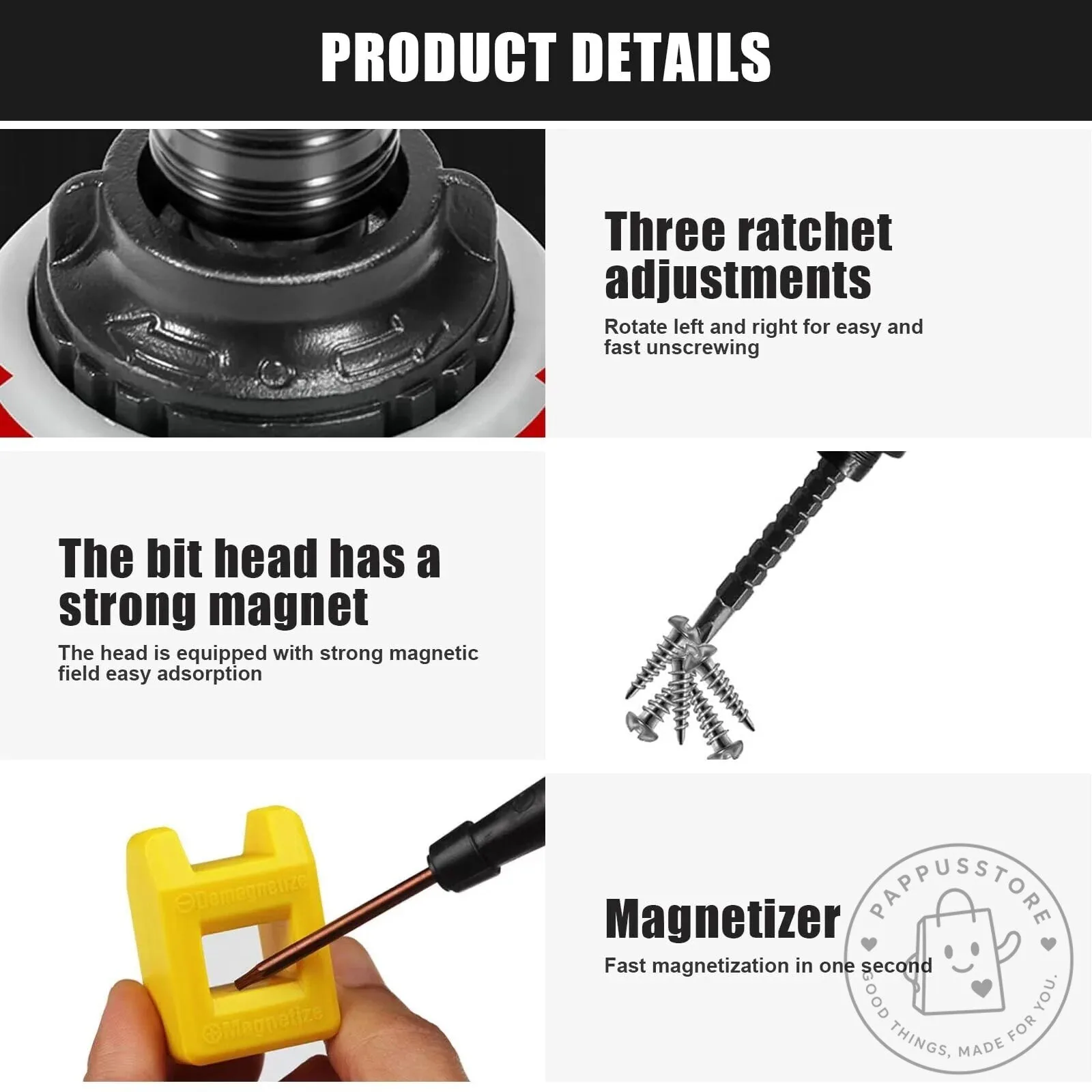 13-in-1 Ratchet Screwdriver Set with Multiple Interchangeable Bits 11 13-in-1 Ratchet Screwdriver Set with Multiple Interchangeable Bits