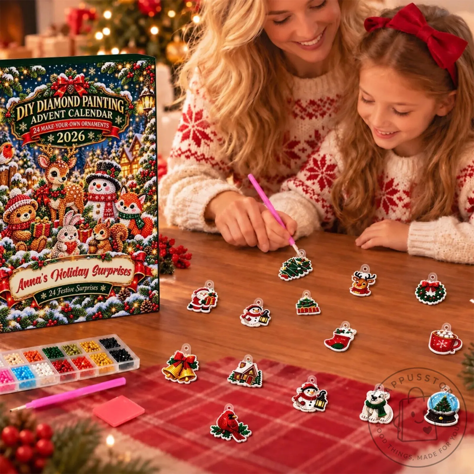 DIY Diamond Painting Advent Calendar 2026 Christmas Ornaments Craft Kit 2D 14 DIY Diamond Painting Advent Calendar 2026 Christmas Ornaments Craft Kit 2D