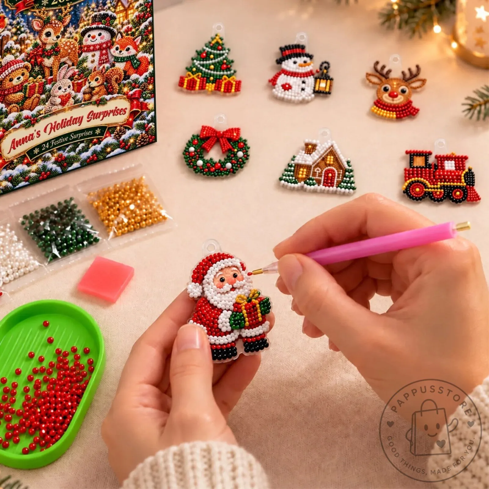 DIY Diamond Painting Advent Calendar 2026 Christmas Ornaments Craft Kit 2D 15 DIY Diamond Painting Advent Calendar 2026 Christmas Ornaments Craft Kit 2D
