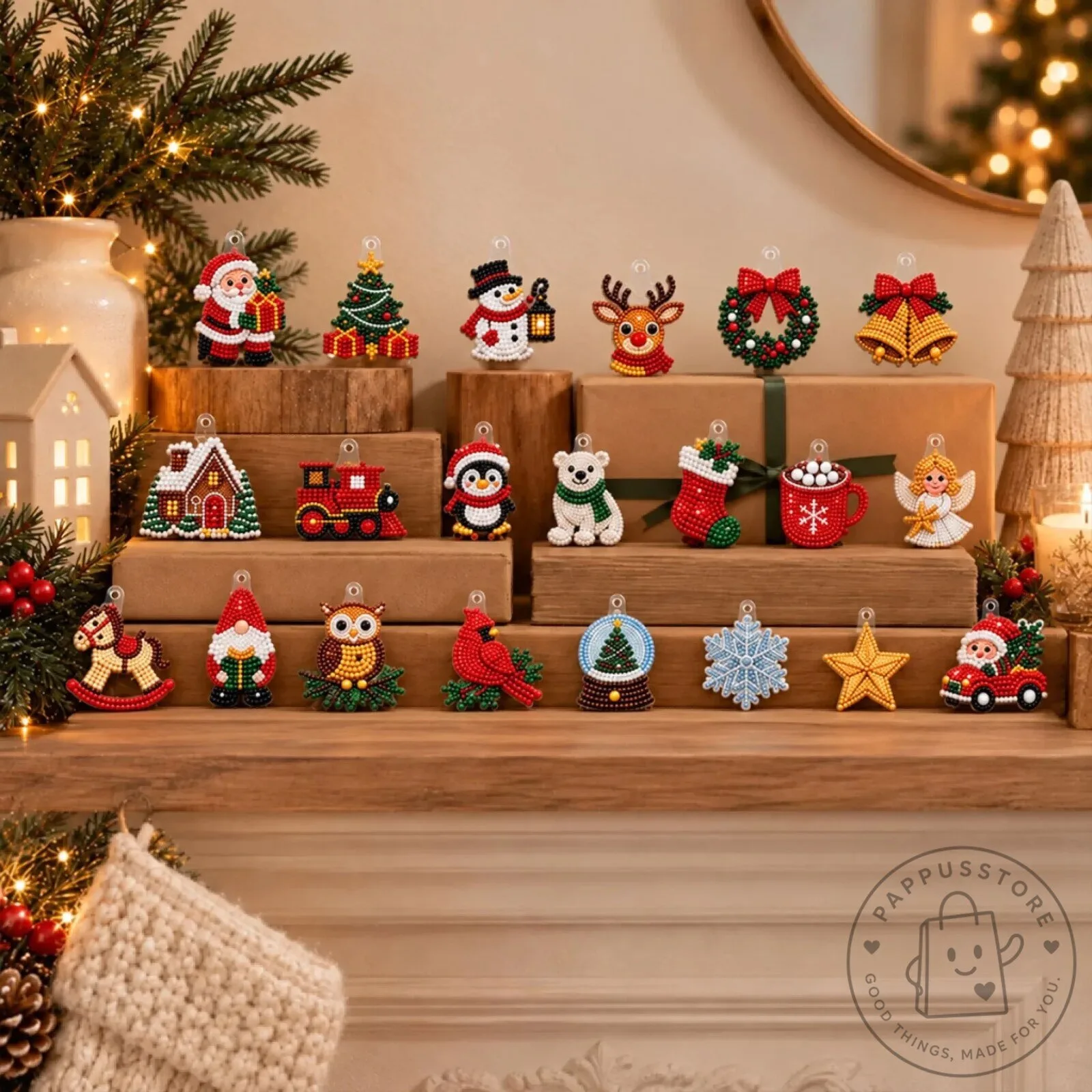 DIY Diamond Painting Advent Calendar 2026 Christmas Ornaments Craft Kit 2D 16 DIY Diamond Painting Advent Calendar 2026 Christmas Ornaments Craft Kit 2D