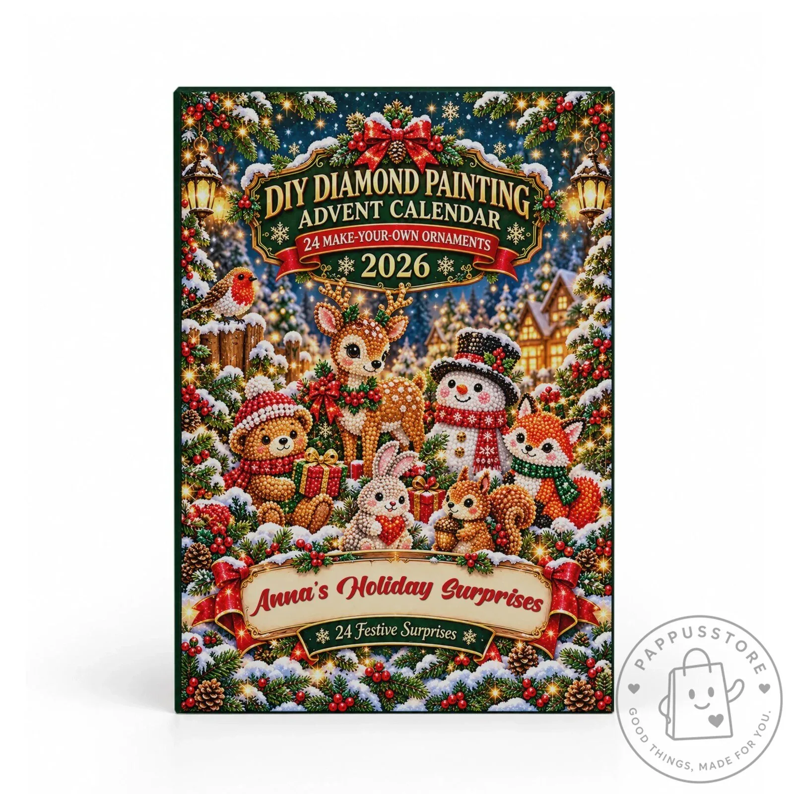 DIY Diamond Painting Advent Calendar 2026 Christmas Ornaments Craft Kit 2D 19 DIY Diamond Painting Advent Calendar 2026 Christmas Ornaments Craft Kit 2D