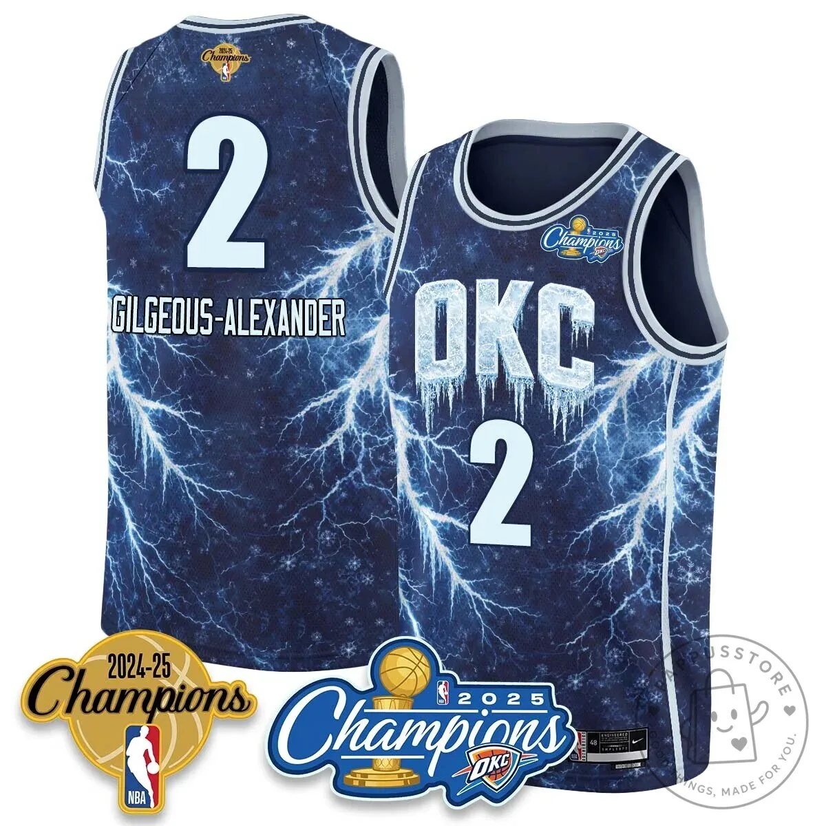 Oklahoma City Thunder Shai Gilgeous-Alexander Champions Basketball Jersey