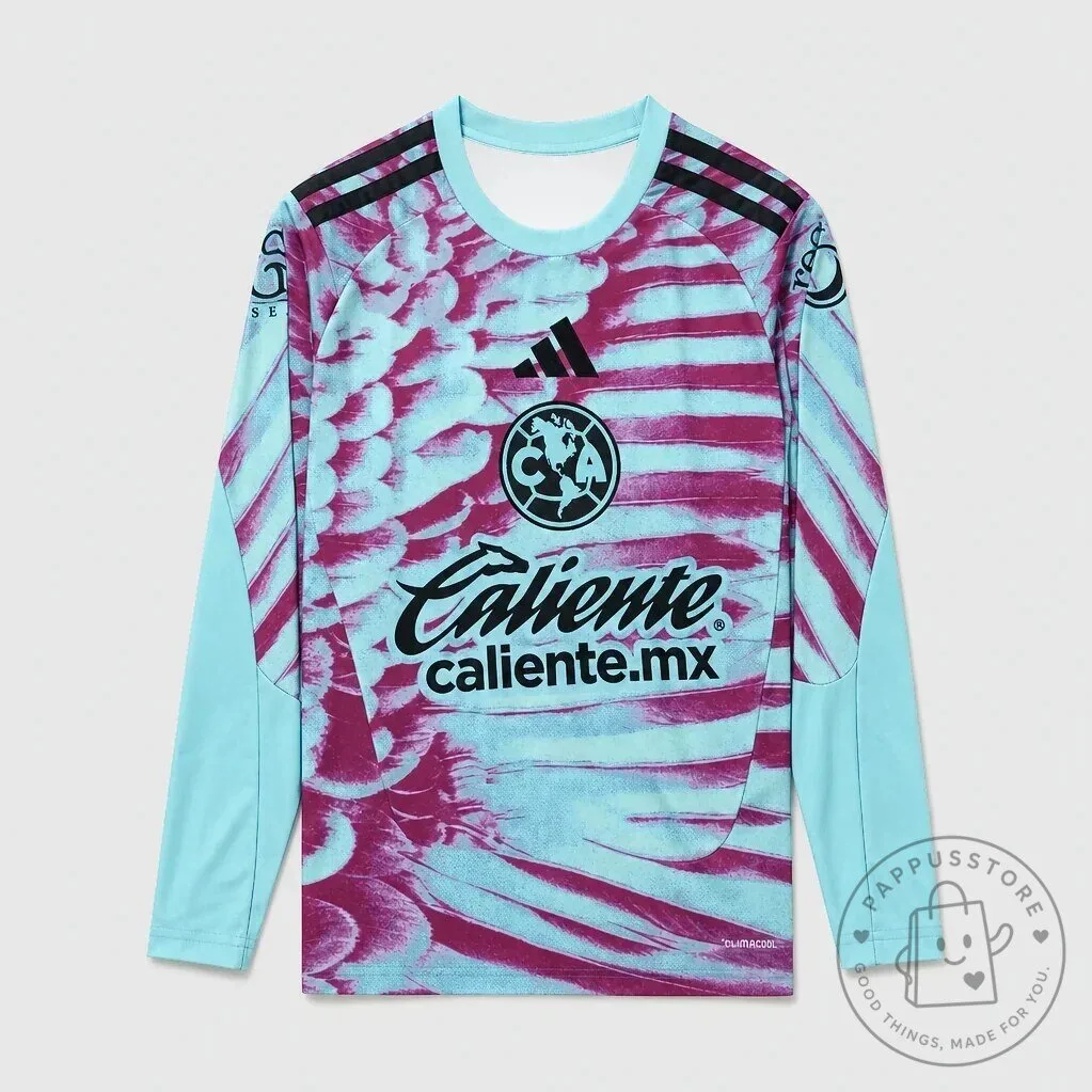 Club America Goalkeeper Long Sleeve Football Jersey 1 Club America Goalkeeper Long Sleeve Football Jersey