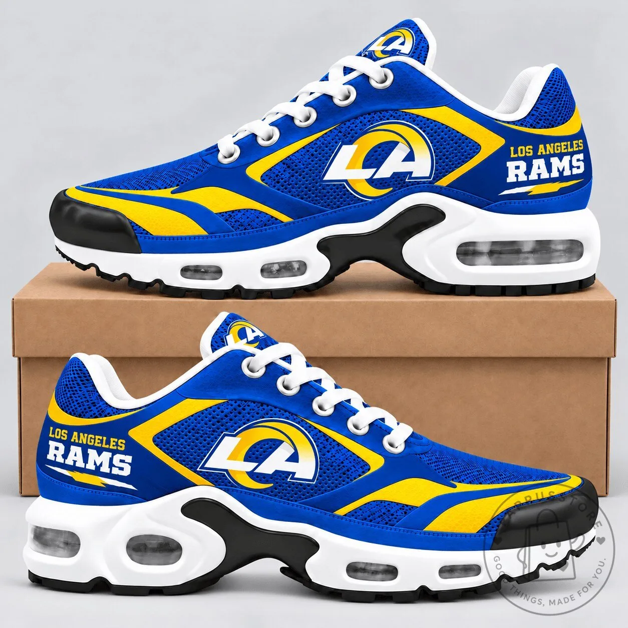 Los Angeles Rams NFL Team Colors Fan Shoes 1 Los Angeles Rams NFL Team Colors Fan Shoes